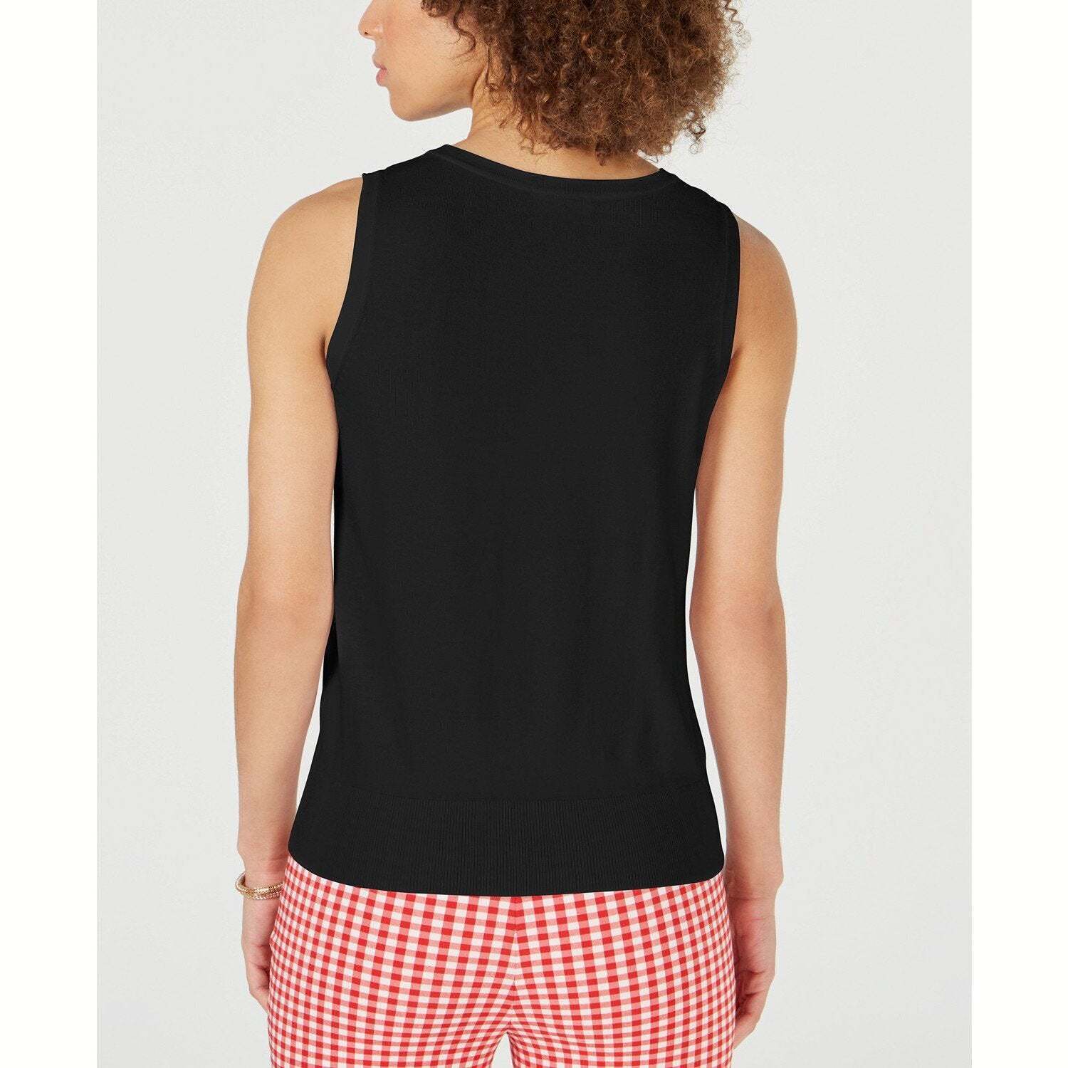Charter Club Sleeveless Crew-Neck Sweater, Size Small