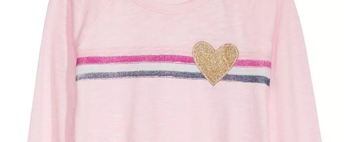 Epic Threads Big Girls Striped Heart T-Shirt