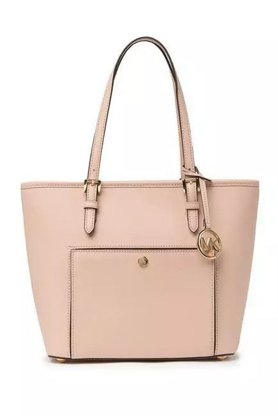 Michael Kors Jet Set Snap Pocket Leather Tote