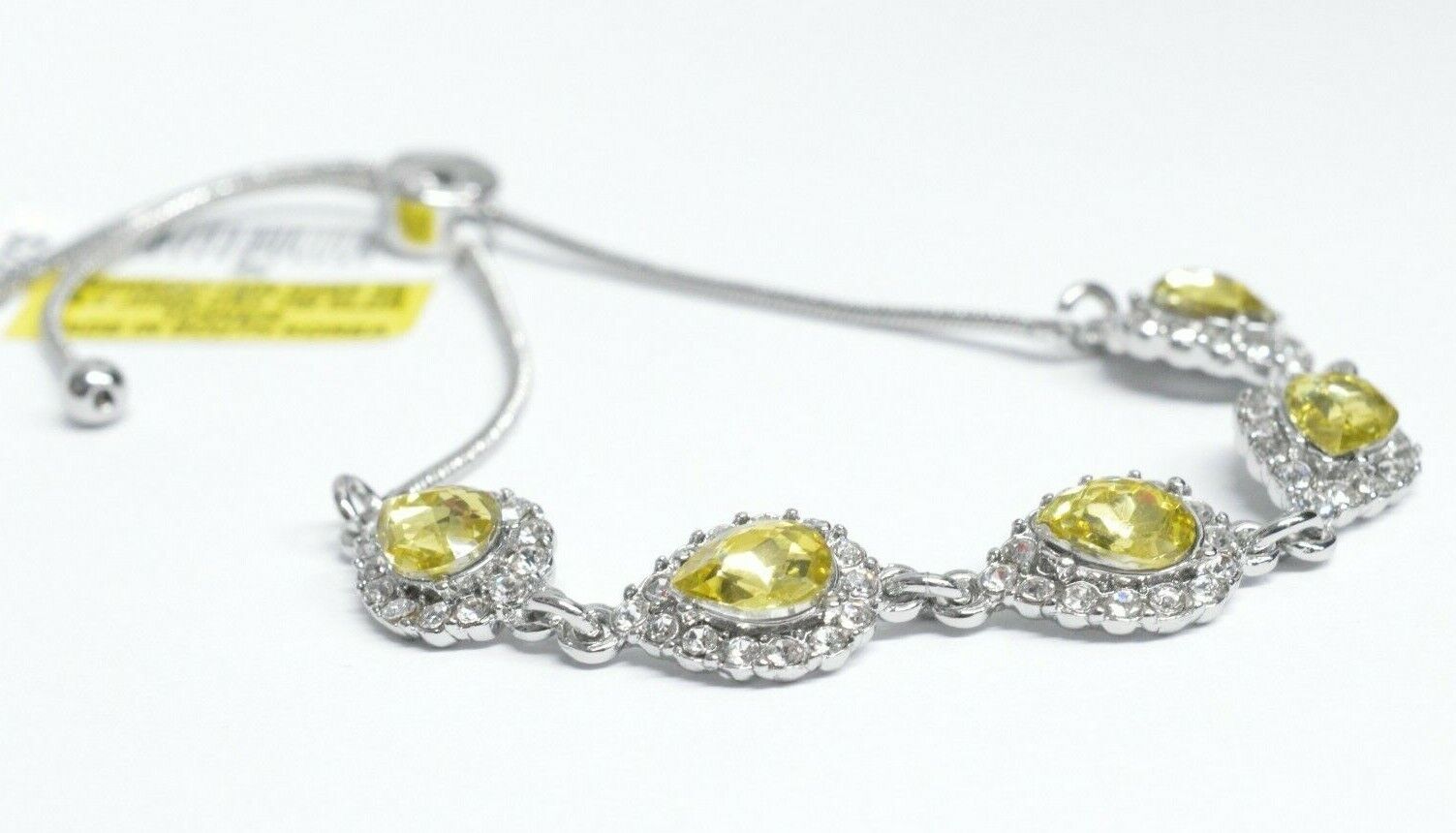 Charter Club Crystal and Stone Slider Bracelet