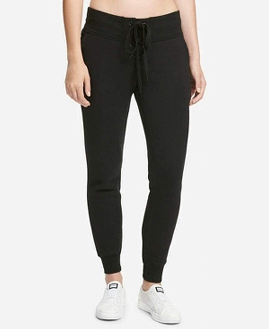 DKNY Women's Sport Lace-Up Fleece Joggers