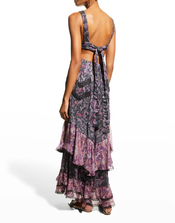 Rococo Sand Printed Tiered Maxi Dress