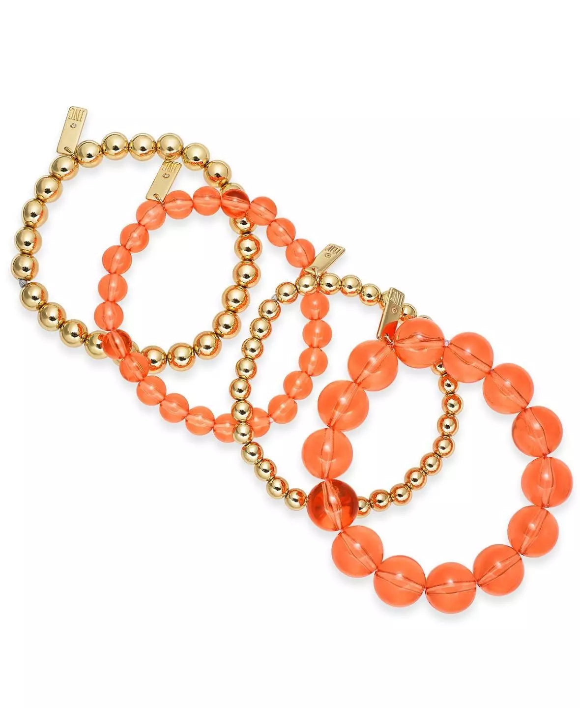 Inc Gold-Tone 4-Pc. Set Beaded Stretch Bracelets