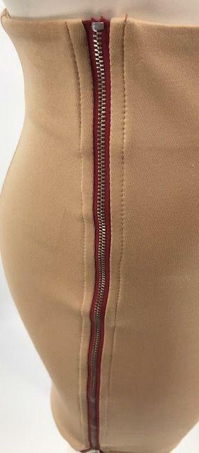 Pitaya Womens Fitted Zipper-Side Stretch Mini Skirt, Small