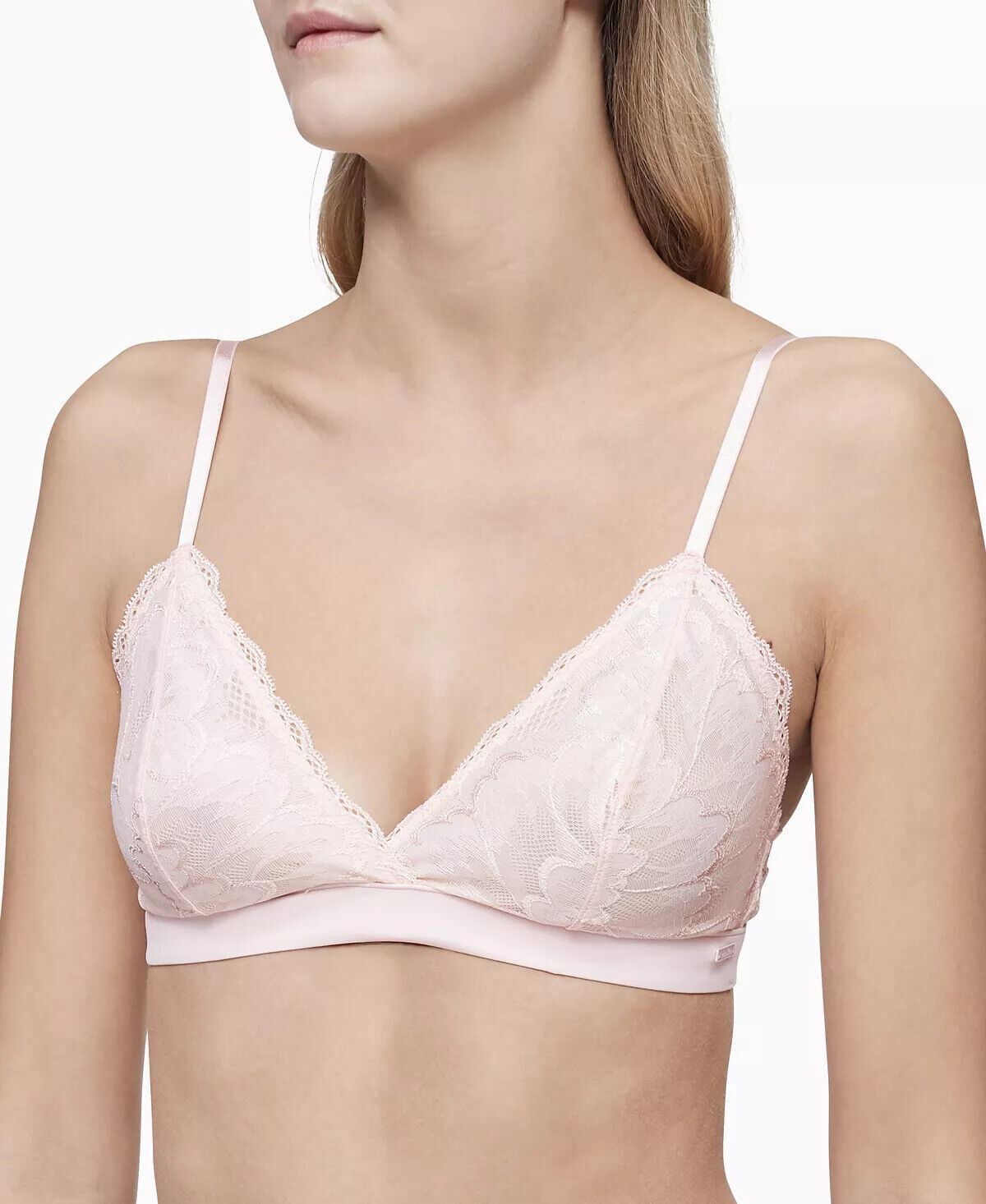 Calvin Klein Hibiscus Lace Unlined Bra, Size XS