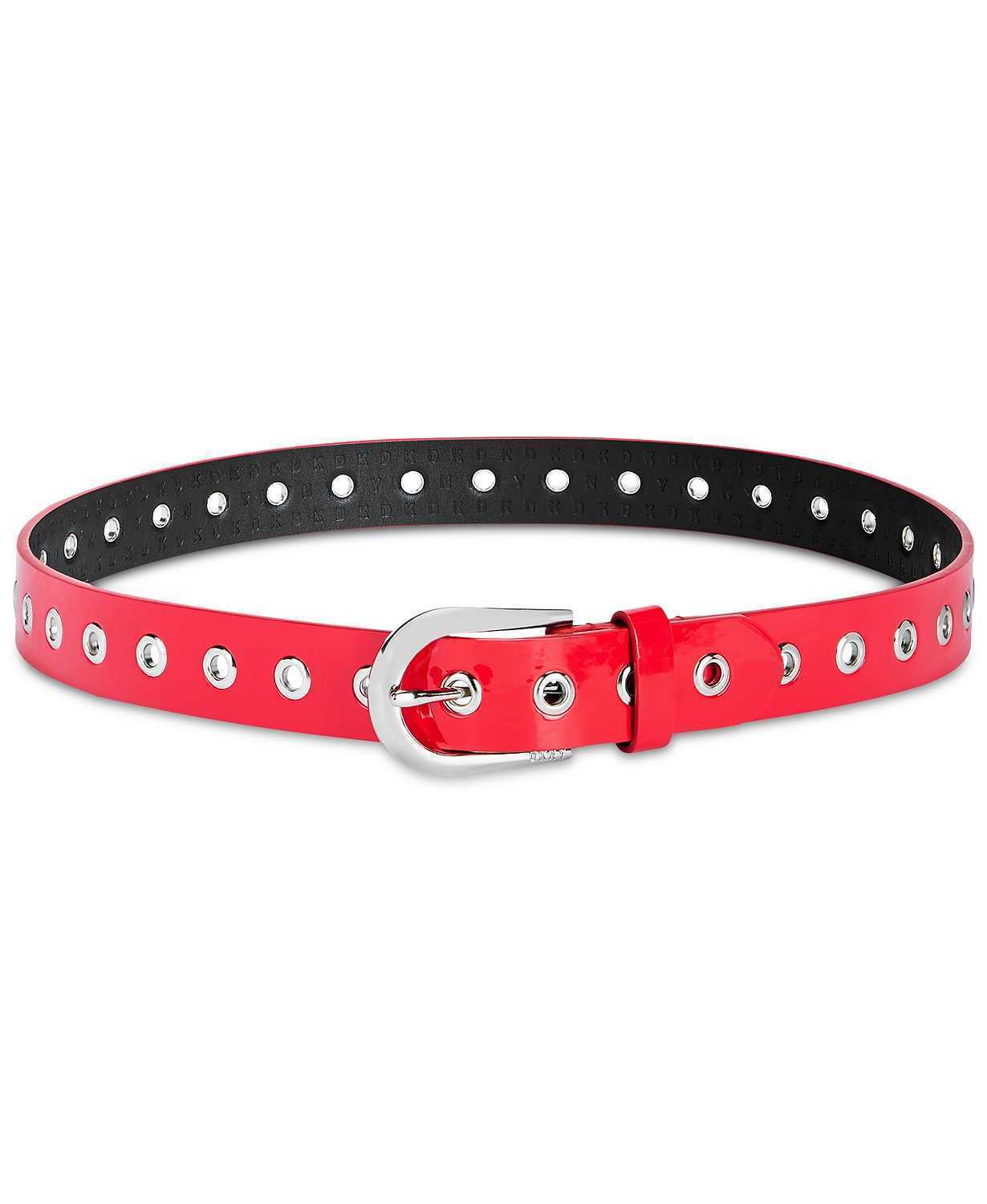 DKNY Spazzolato Grommeted Belt