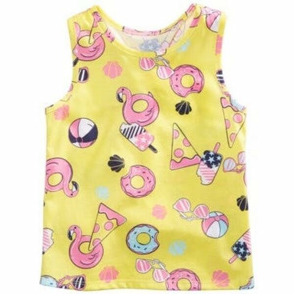 Epic Threads Toddler Girls Pizza-Print Tank Top, Size 3T