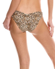 Pq Swim Basic Ruched Full Leopard Print Bikini Bottom