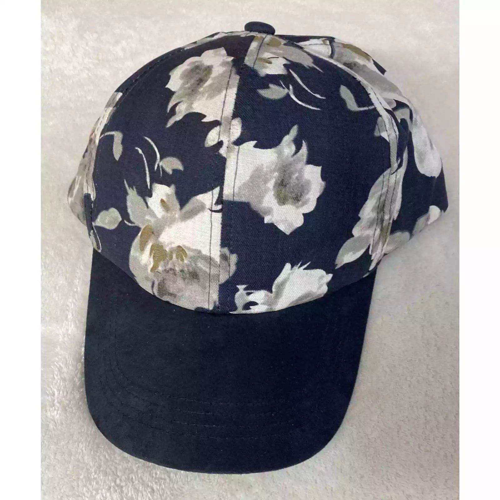 Inc Floral Suede Baseball Cap