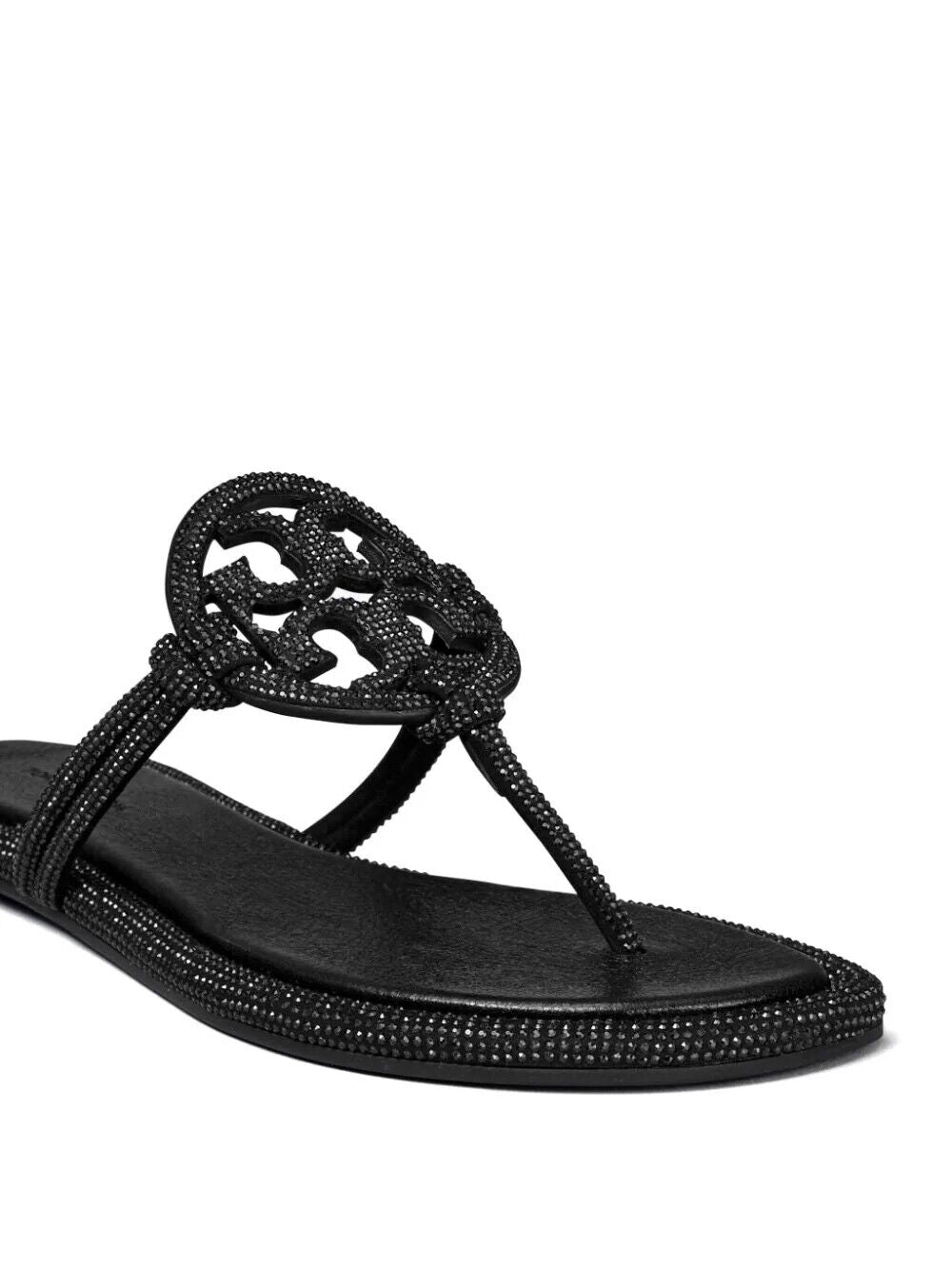 Tory Burch Womens Miller Knotted Pave Sandals