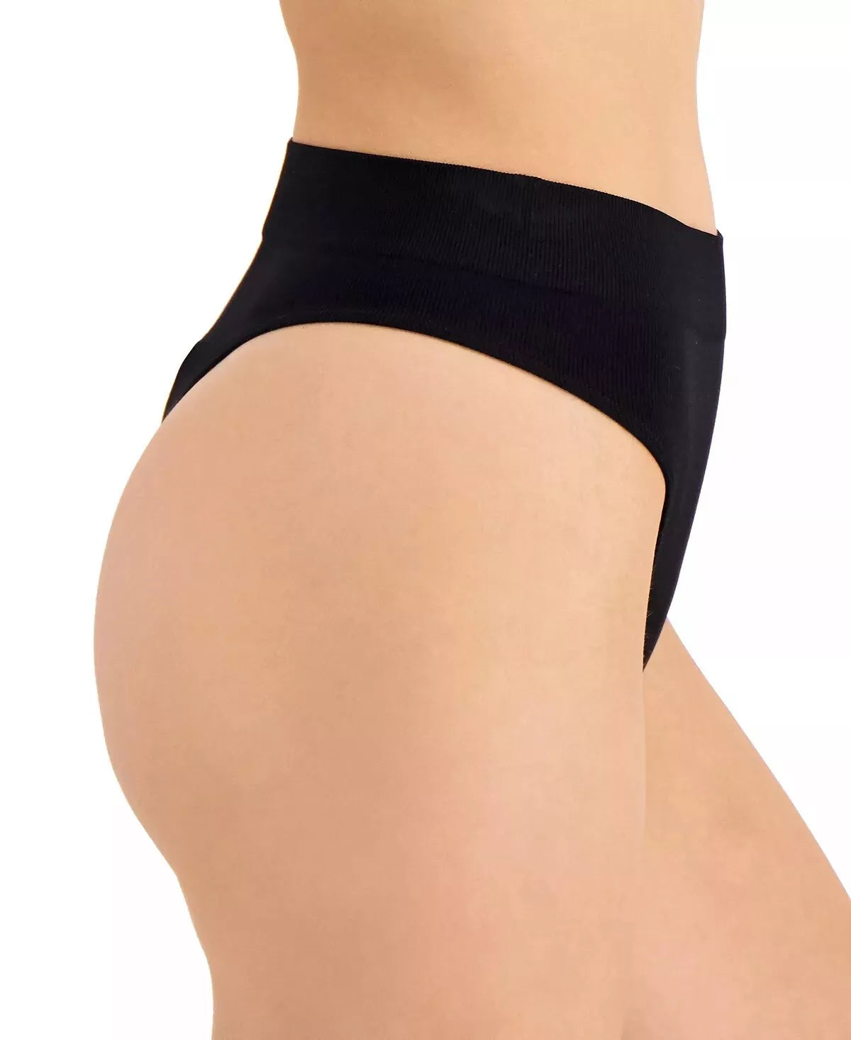 Jenni Womens Seamless Ribbed Hi-Cut Thong