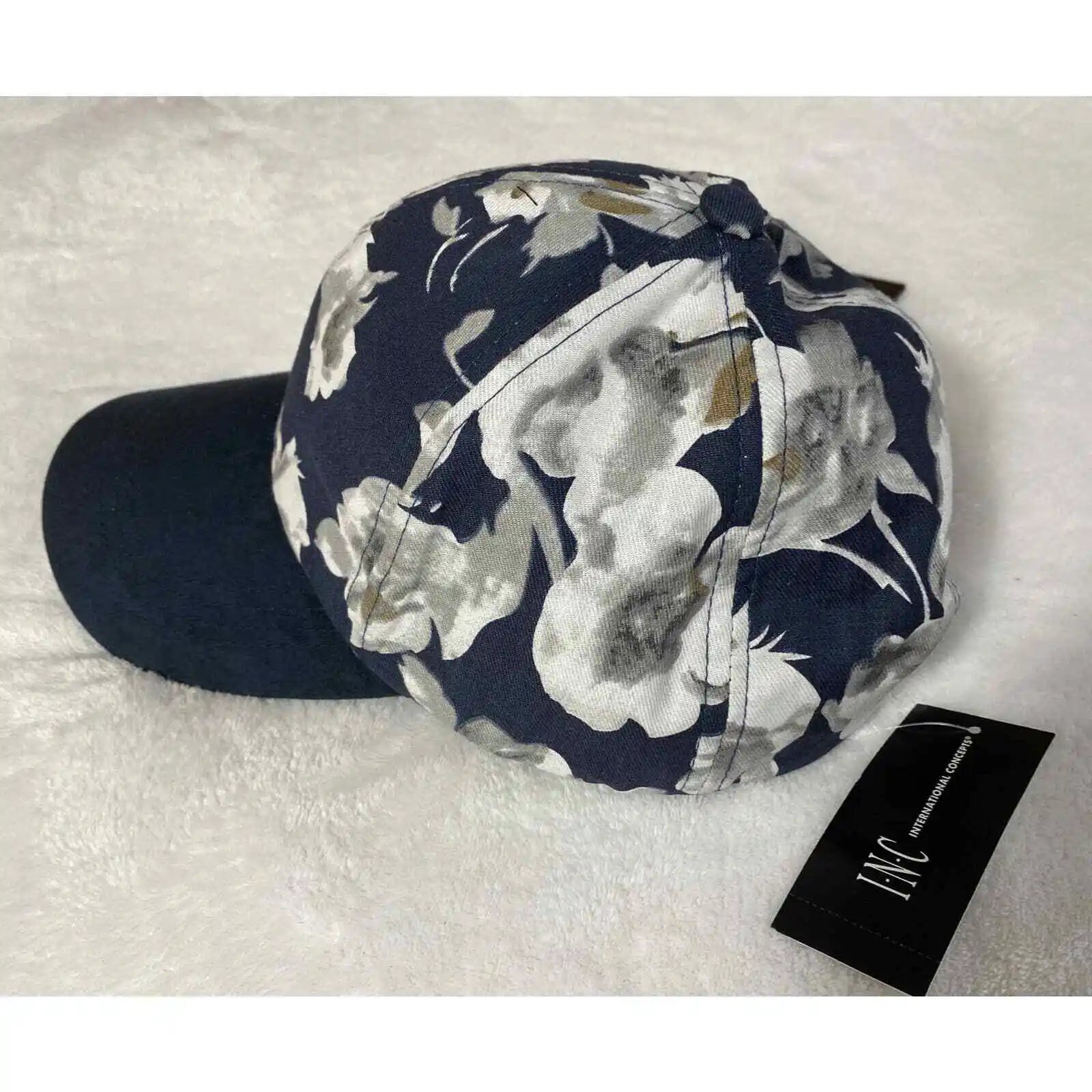 Inc Floral Suede Baseball Cap