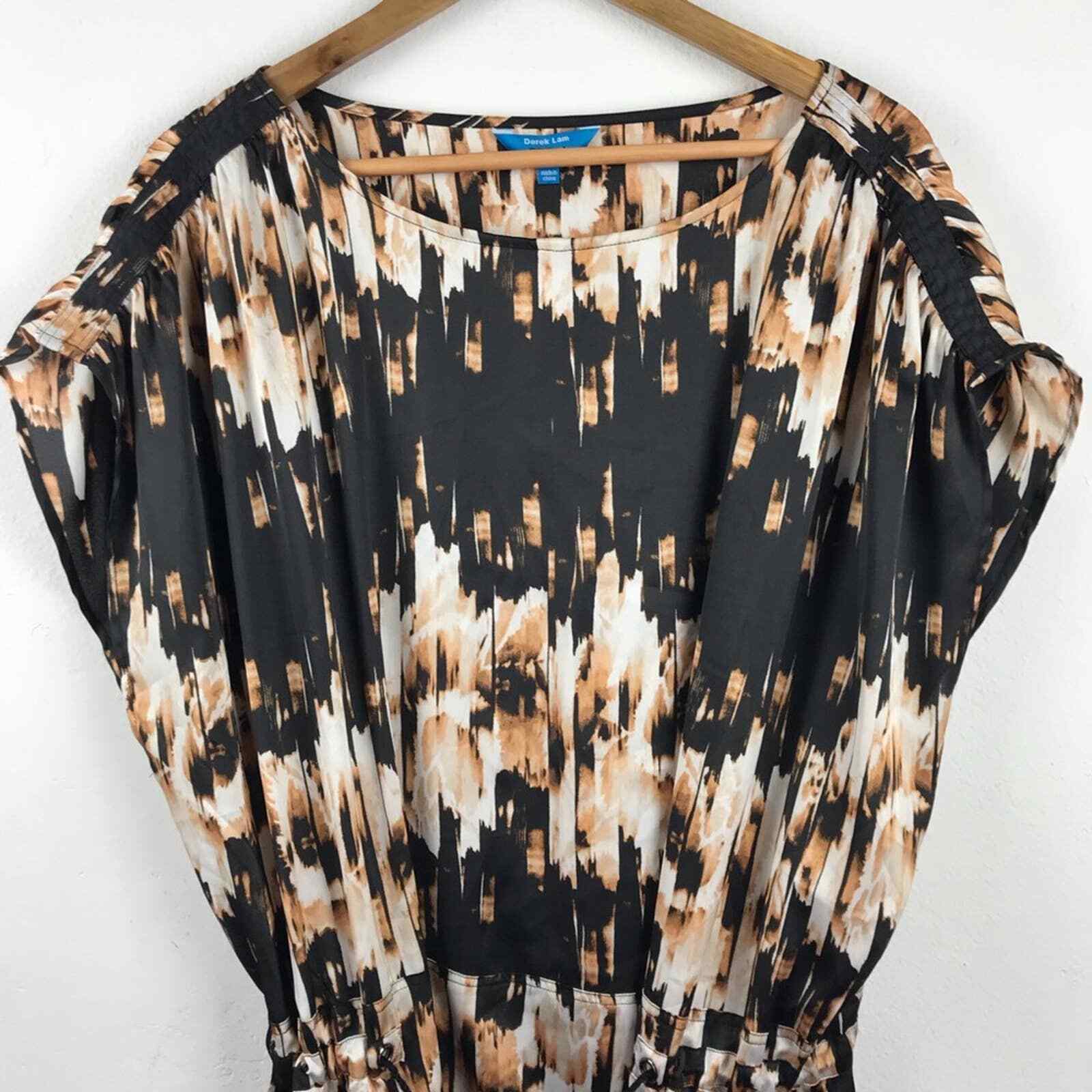 Derek Lam Brown Black For Design Nation Dress/Long Tunic Top, Size Medium