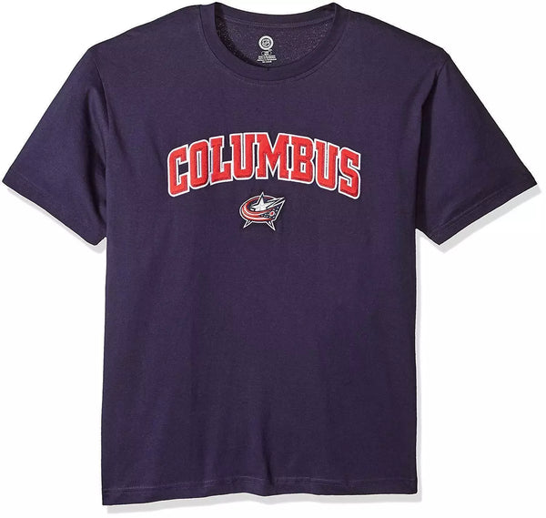 NHL Columbus Blue Jackets Mens Cotton Tee, X-Large, Navy