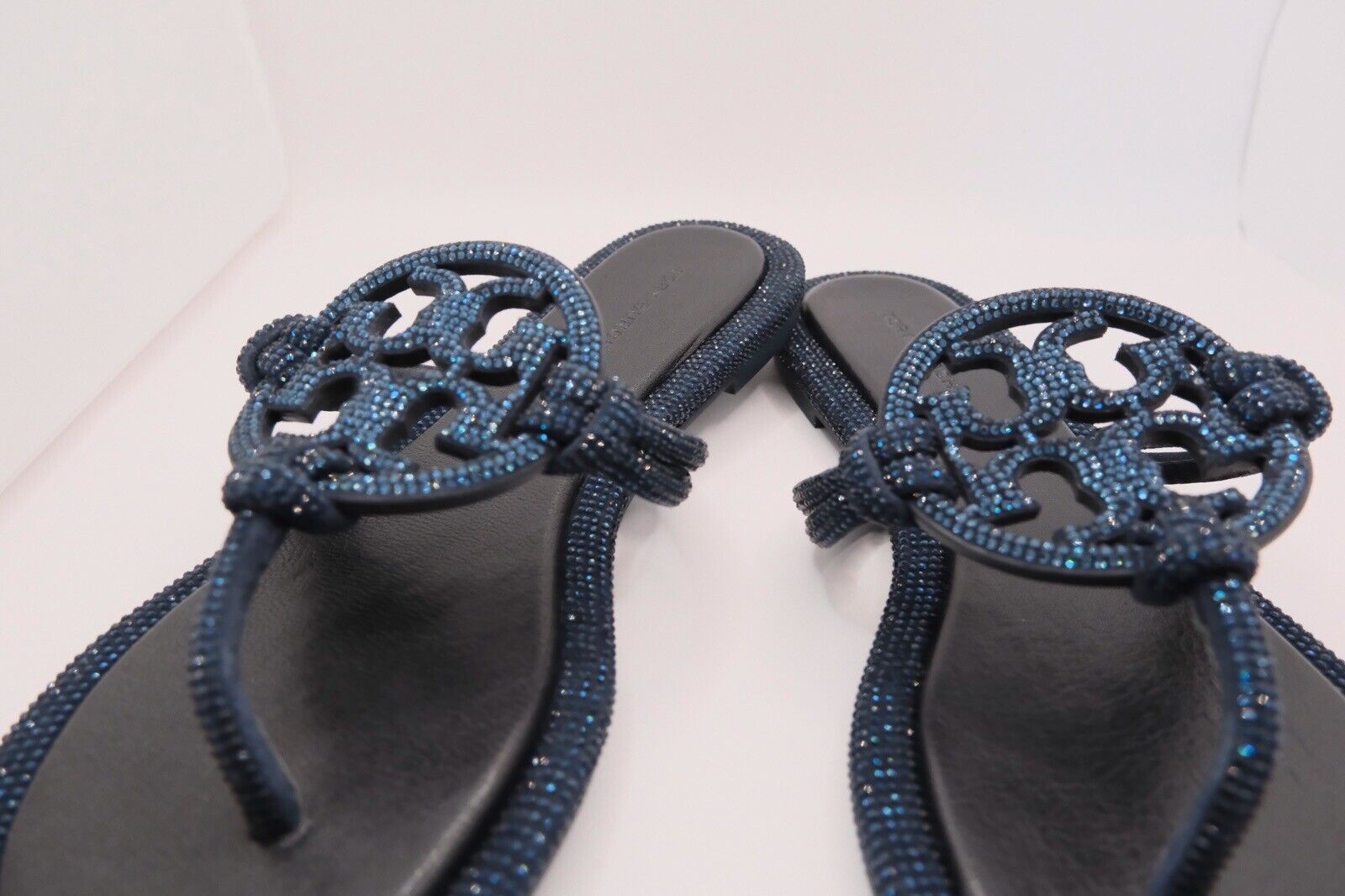 Tory Burch Womens Miller Knotted Pave Sandals