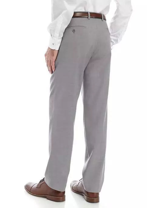 Michael Kors Solid Dress Pants, Light Gray, Size 37W