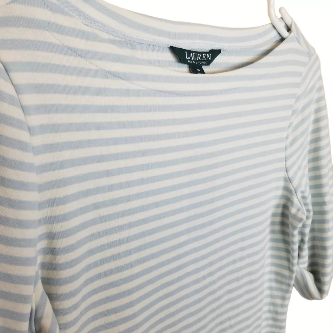 Polo Ralph Lauren Striped Boatneck Shirt,Size Medium