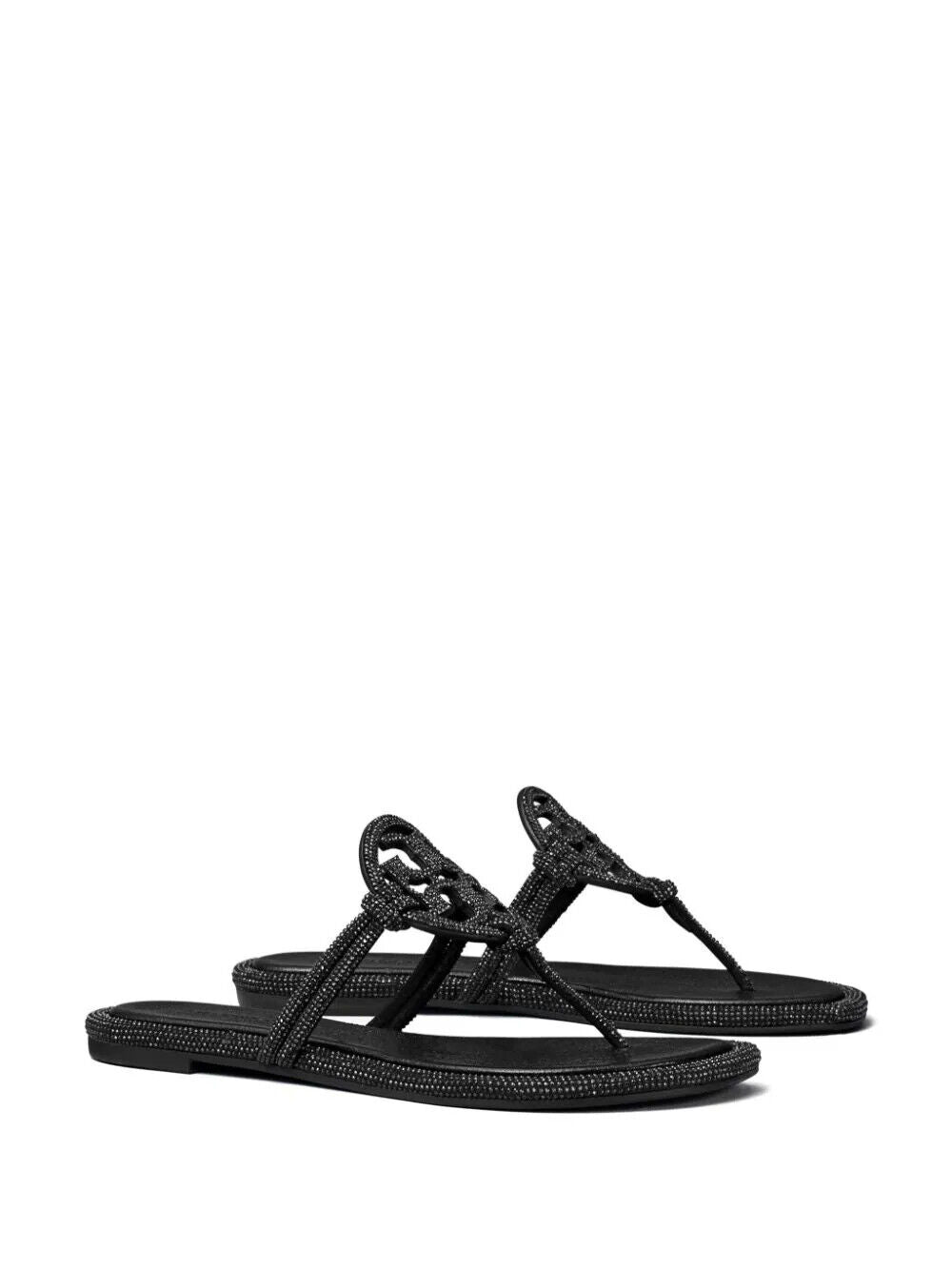 Tory Burch Womens Miller Knotted Pave Sandals