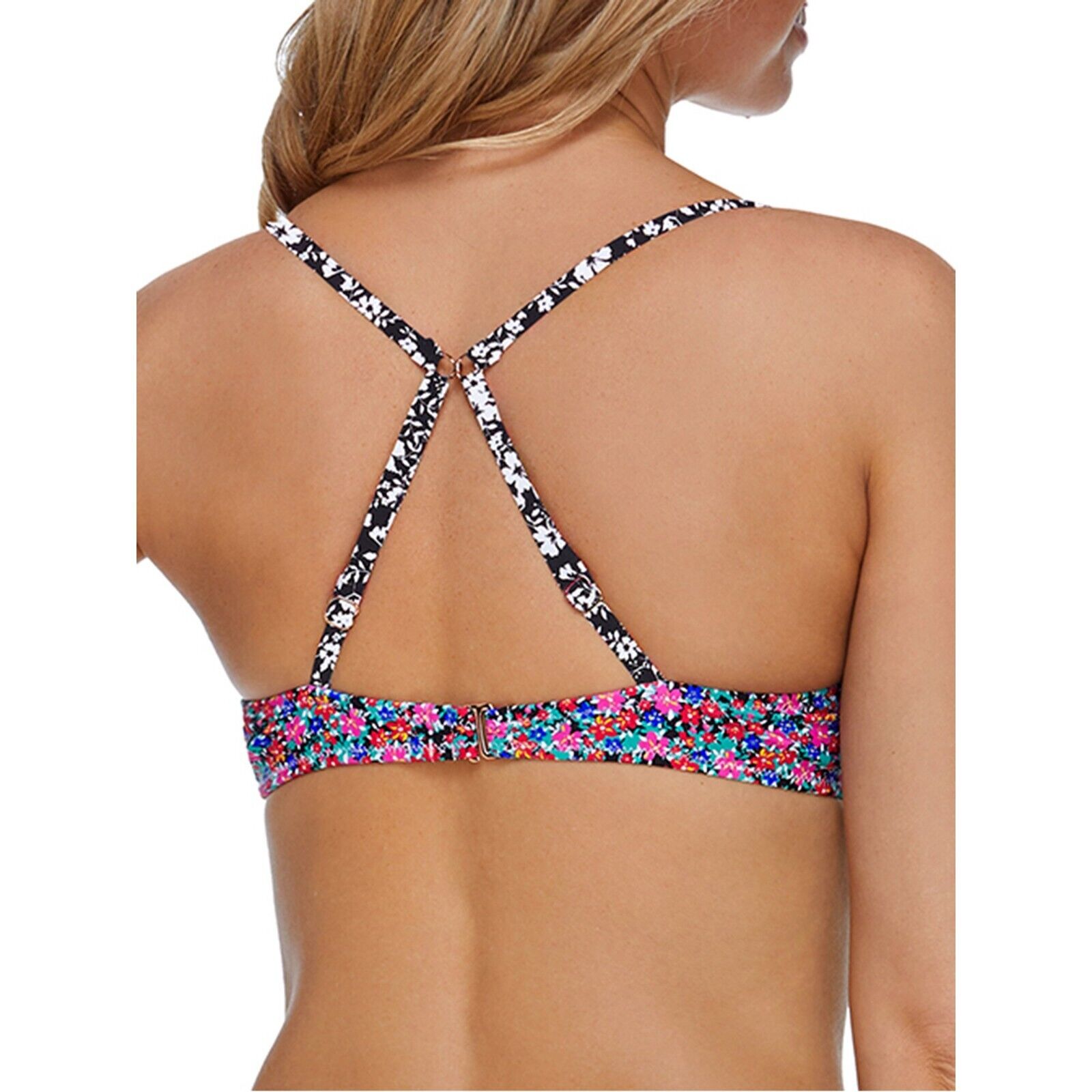 Raisins Juniors’ Sunshine Moonshadow Underwire Bikini Top – Pink Multi