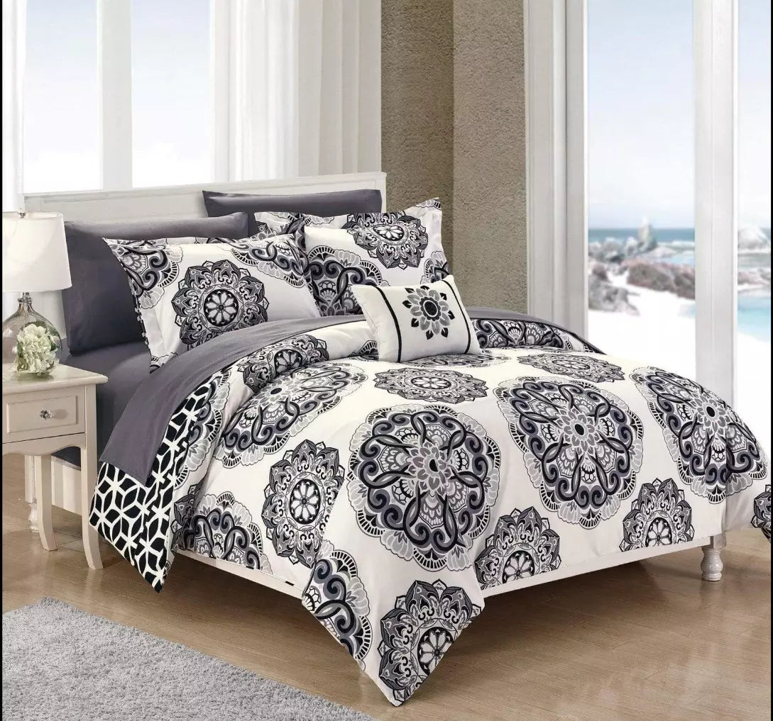 Chic Home Barcelona 6-PC Twin Midweight Reversible Comforter