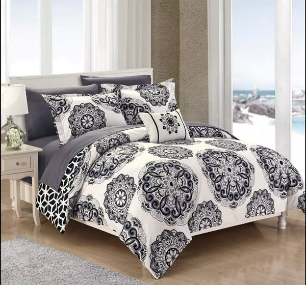 Chic Home Barcelona 6-PC Twin Midweight Reversible Comforter