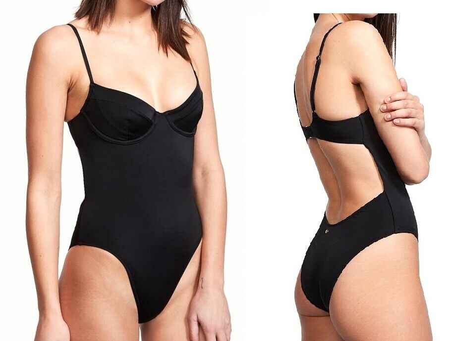 Victorias Secret Swim Essential Wicked One Piece Swimsuit Black