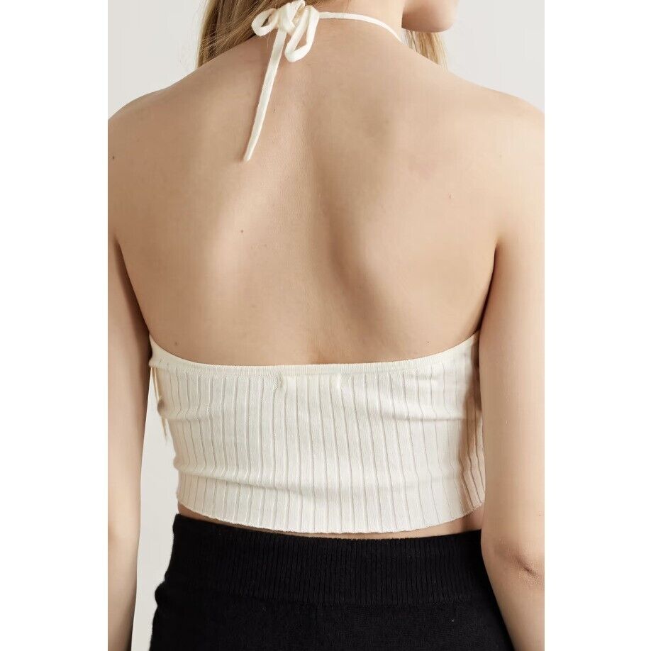 Skin Paulette Ribbed Halter Top