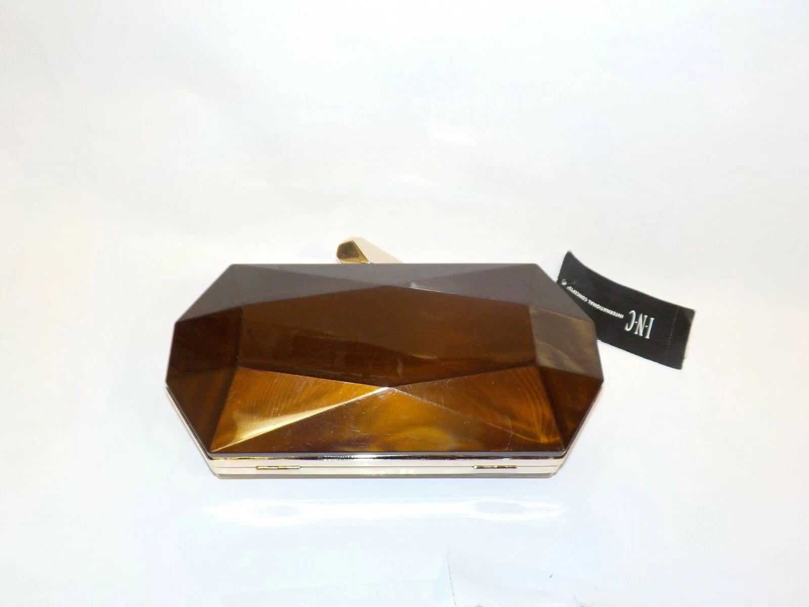 I.N.C. Nichole Lucite Clutch