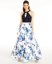 City Studios Juniors Lace Top and Long Floral Skirt