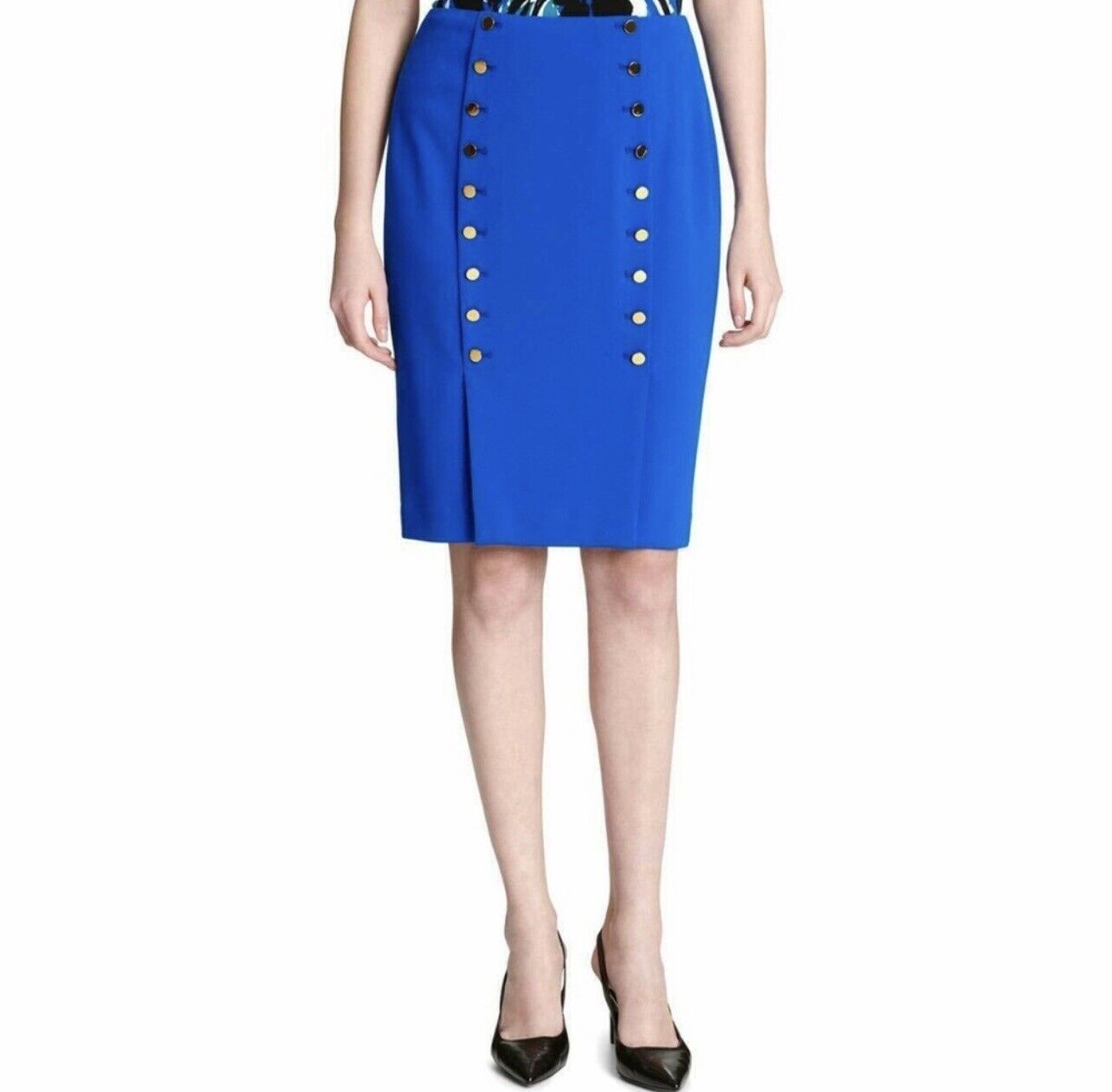 Calvin Klein Womens Petites Sailor Pencil Wear Skirt