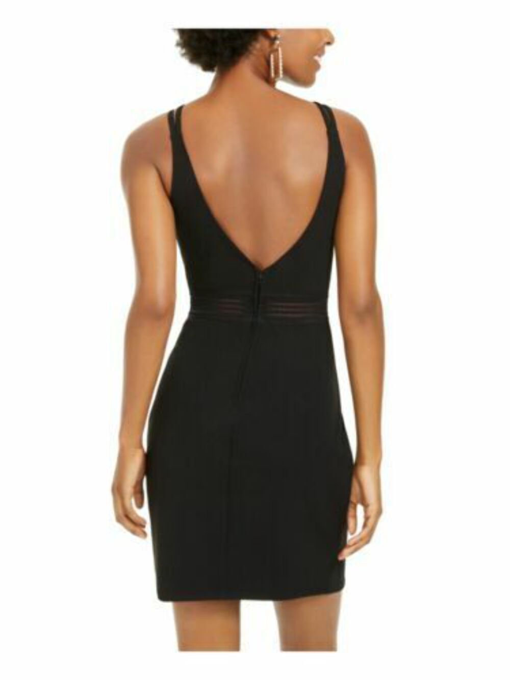 City Studios Crisscross Bodycon Dress-13/Black