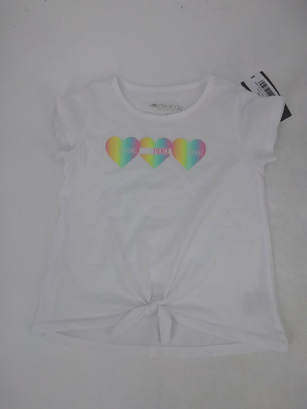 Ideology Girls Heart Tie-Front T-Shirt, Size 4T