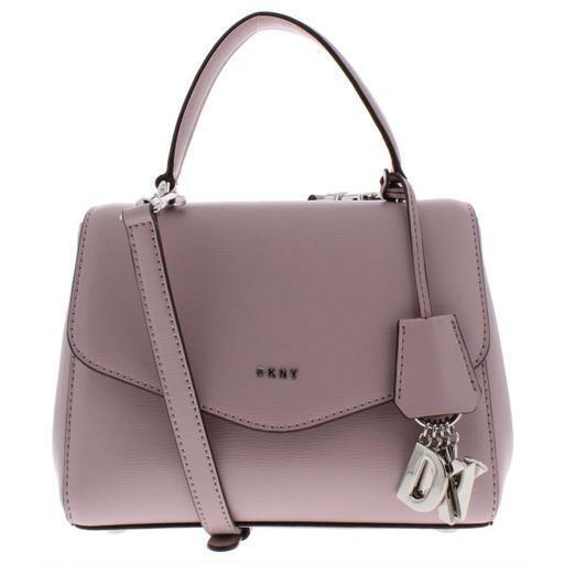 DKNY Womens Paige Leather Mini Satchel Handbag