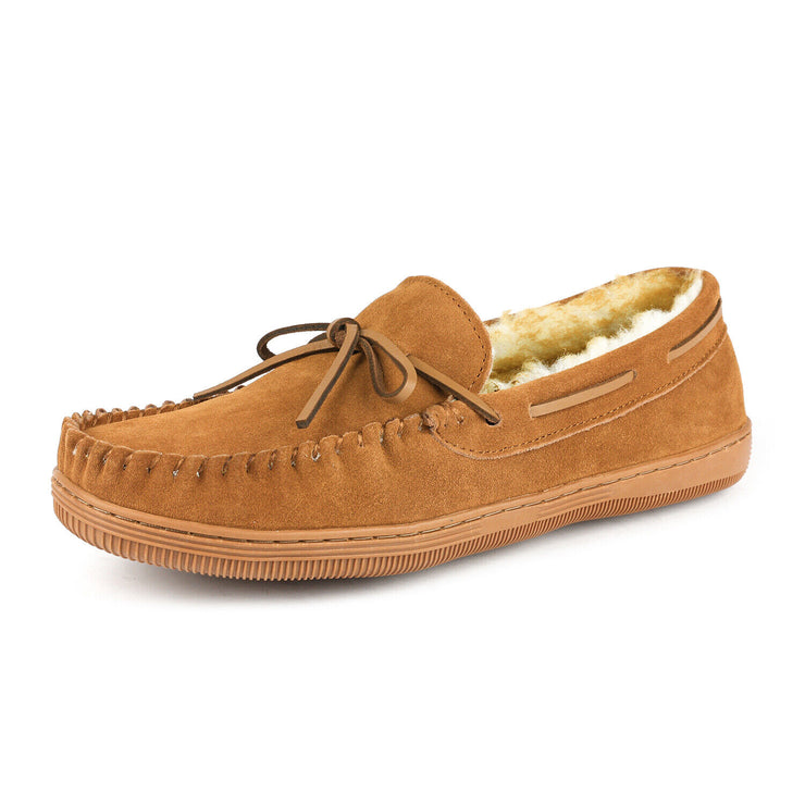 Gold Toe Mens Tie Moccasin Slippers