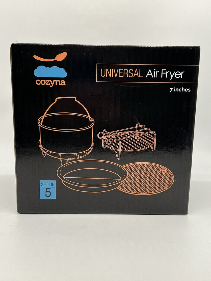 Cozyna Universal Air Fryer Accessories Set Rack Baking Pizza Pan 7in