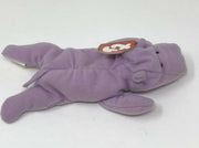 TY Beanie Baby 1993 HAPPY the Purple Hippo 6” With Tag