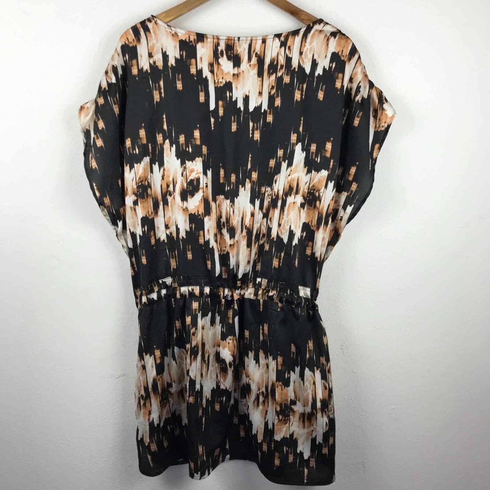 Derek Lam Brown Black For Design Nation Dress/Long Tunic Top, Size Medium