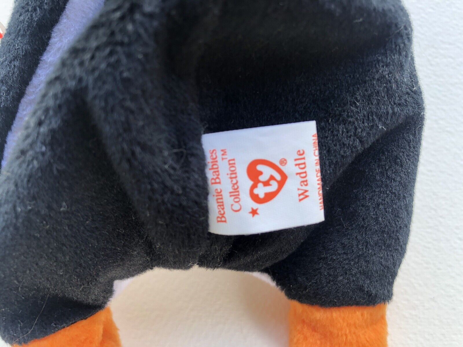 TY Beanie Baby - WADDLE the Penguin DOB December 19, 1995 MWMTs Collectible Toy