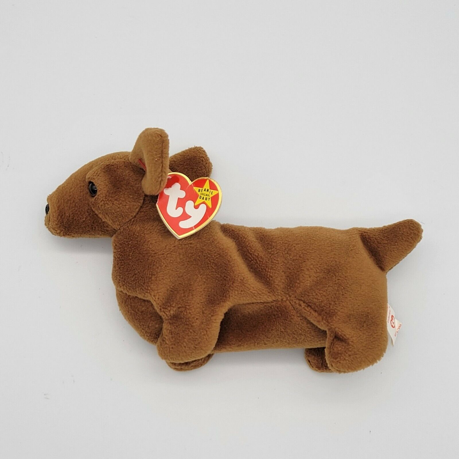 RARE Ty Beanie Baby Weenie the Dachshund w/Errors Waterlooville 4013 1995 PVC