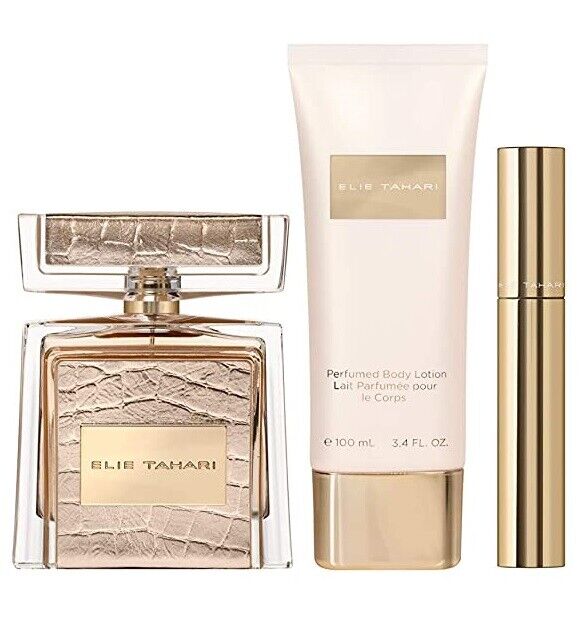 Elie Tahari Perfume for Women 3pc GIFT SET 3.4 oz EDP Spray + BODY LOTION + Mini