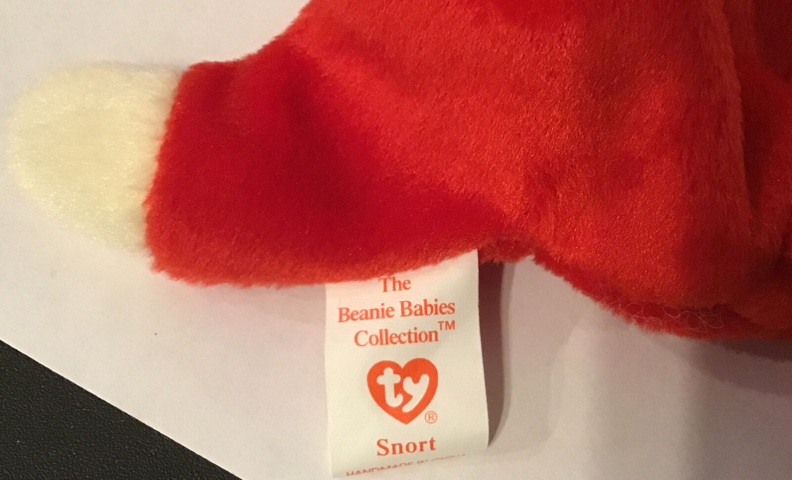 Snort The Bull Beanie Baby 4002. Mint Condition. Retired 1995. Errors