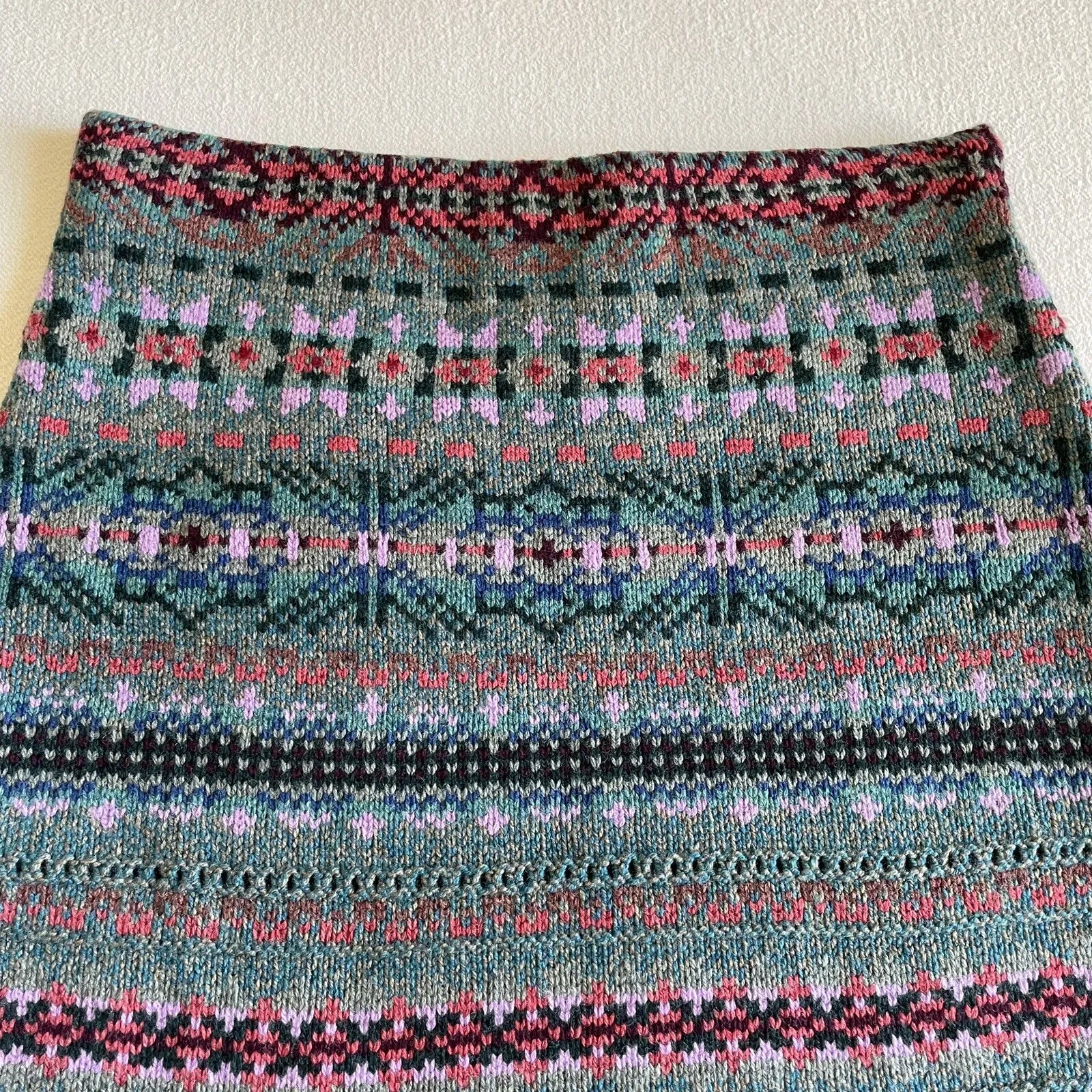 LAUREN RALPH LAUREN Fair Isle Wool-Blend Pencil Skirt