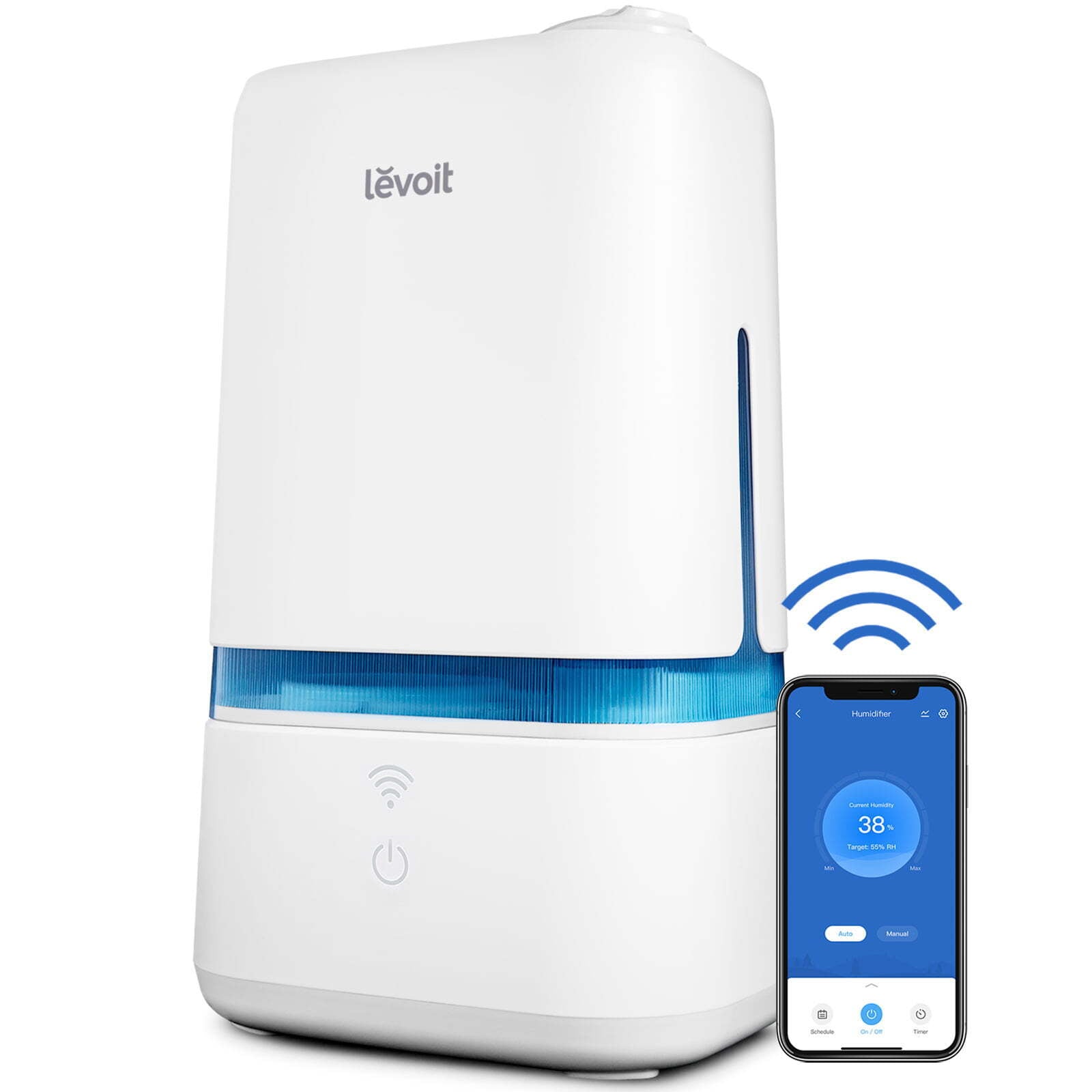 Levoit Smart Ultrasonic Humidifier Classic 200S-RBL for Room  4L for Bedroom