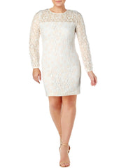 Lauren Ralph Lauren Floral-Lace Dress - White Rose Size 2