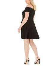 B Darlin Trendy Plus Size Off-the-Shoulder a-Line Dress