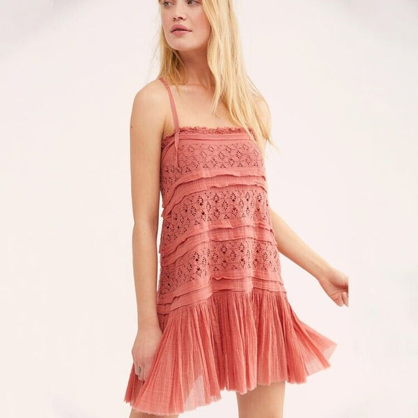 Free People Shailee Slip Copper Rose