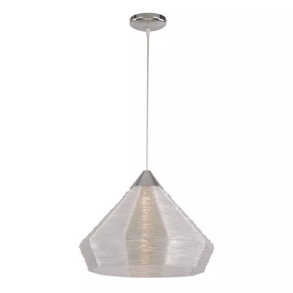 Trans Globe PND-960 One Light Pendant, Polished Chrome Finish