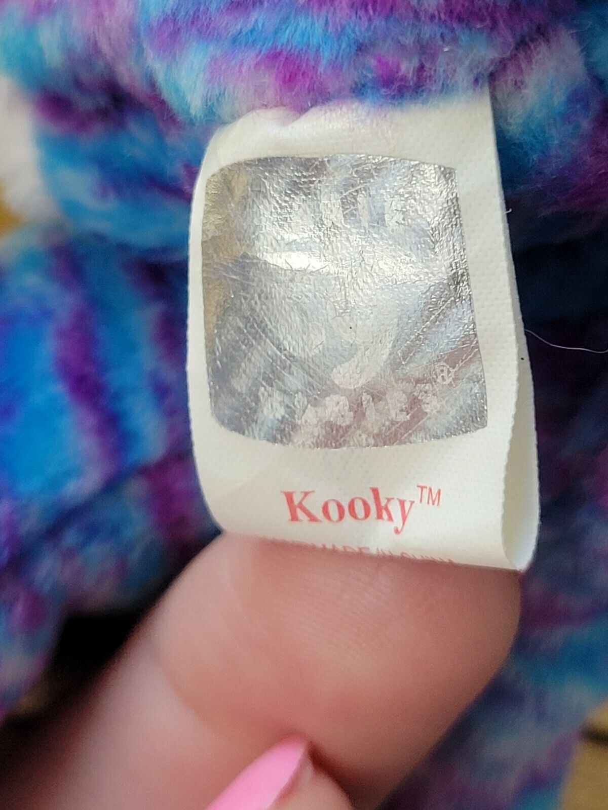 Ty Beanie Baby Kooky The Cat Rare Stamp In Tag With Pellets