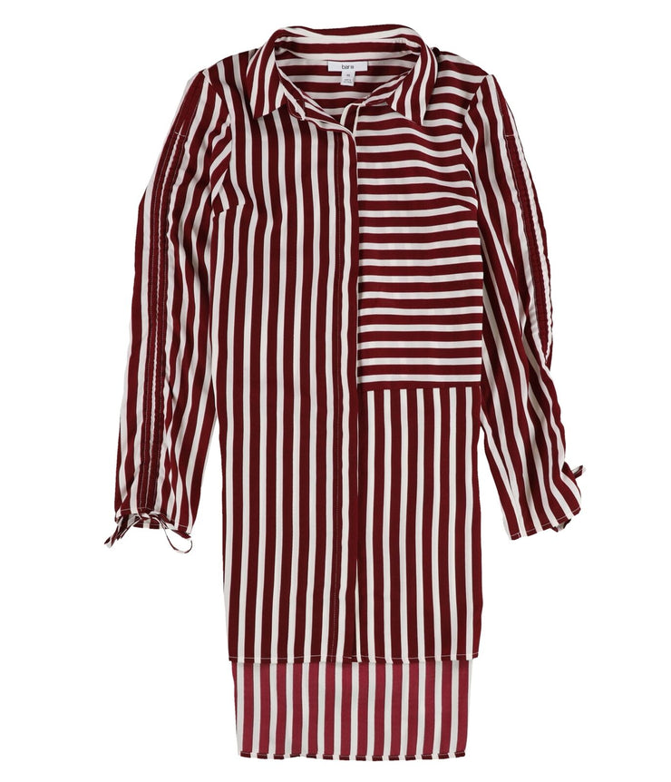 Bar III Womens Striped Tunic Blouse, Size Small