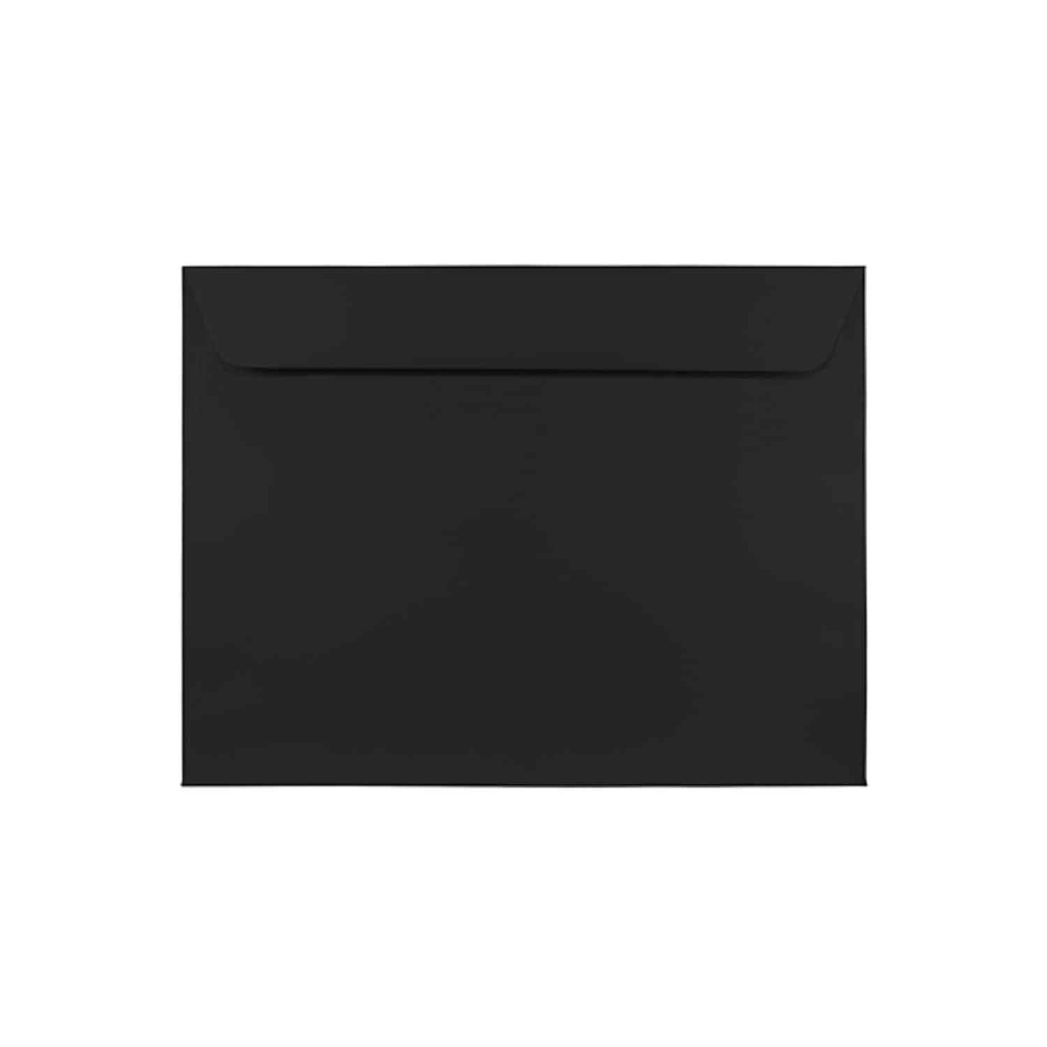 JAM Paper 9 x 12 Booklet Envelopes Black 25/Pack (2112755)